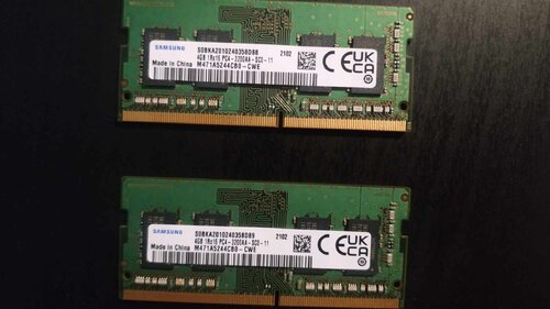 Περισσότερες πληροφορίες για "2 x Samsung M471A5244CB0-CWE (4 GB/DDR4/3200MHz)"