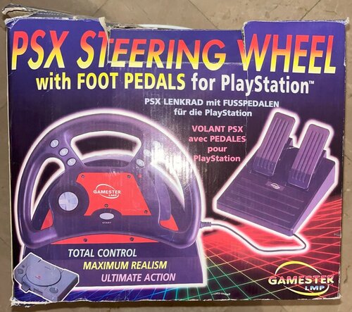 Περισσότερες πληροφορίες για "Gamester LMP Playstation Steering Wheel Τιμονιέρα για PSX"