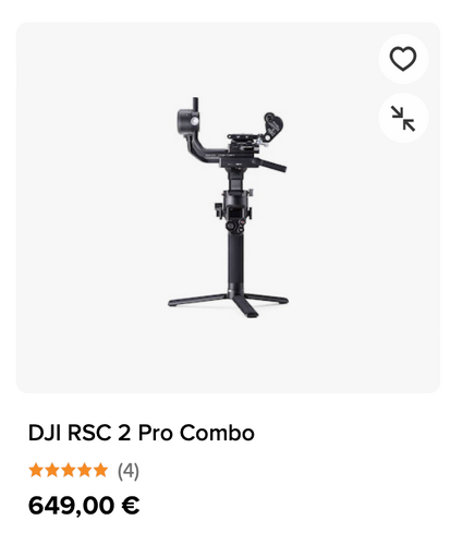 Περισσότερες πληροφορίες για "DJI RSC 2 Pro Combo"