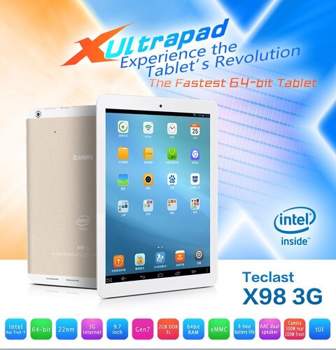 Περισσότερες πληροφορίες για "Tablet Teclast X98 Air 3G DUAL OPERATING SYSTEM, Windows and Android"