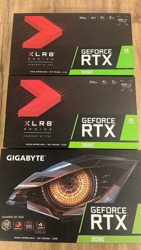 Περισσότερες πληροφορίες για "RTX 3090 GIGABITE AND PNY XLR8"