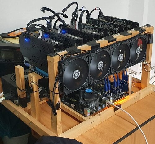 Περισσότερες πληροφορίες για "Mining Rig 6 x RX 580 8GB με απόδοση 390 MH/s ERGO"