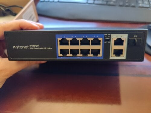 Περισσότερες πληροφορίες για "Stonet P110GH (8 FE POE+2GE Uplink POE Switch)"