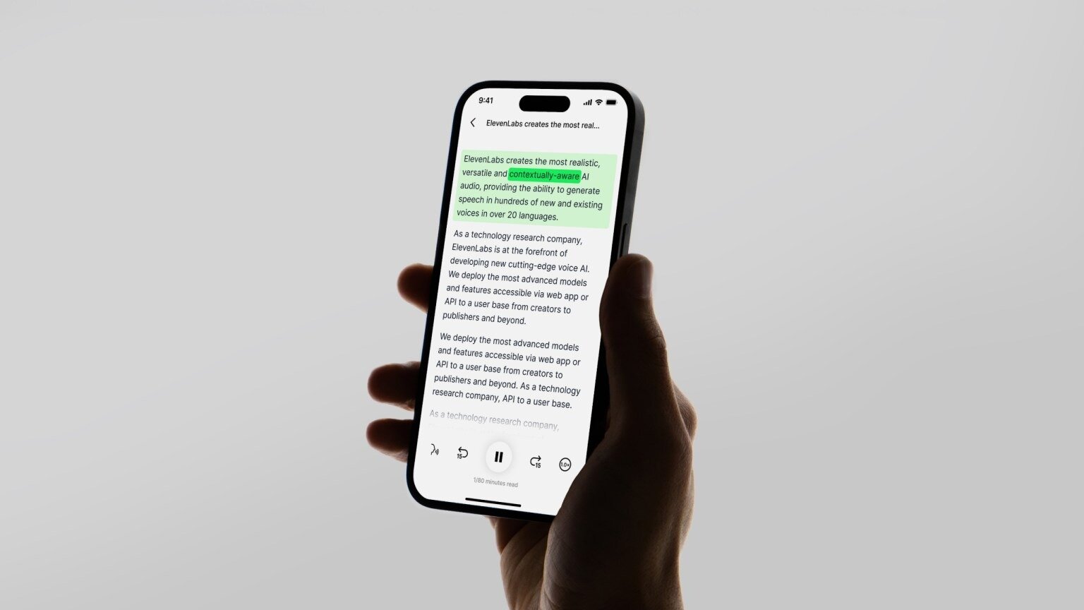 Text to Speech Reader App – AI Available Globally