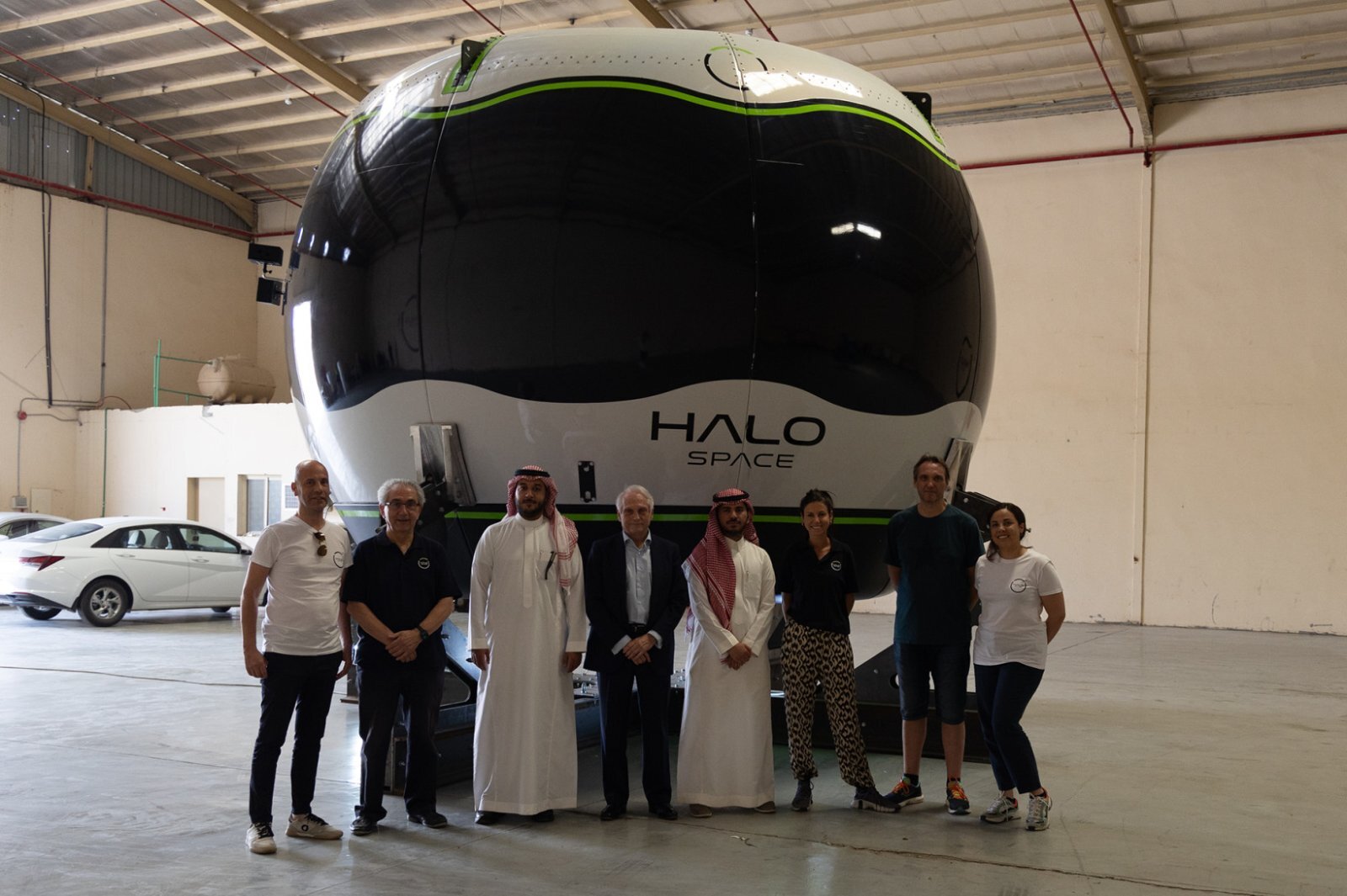 Halo Space and CST team members at the Riyadh hangar.jpg.93f66a9bbca970d6fd9daa2870f32895.jpg