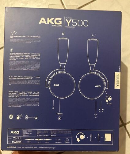 Περισσότερες πληροφορίες για "AKG Y500 Wireless (μπλέ/Ασύρματα)"