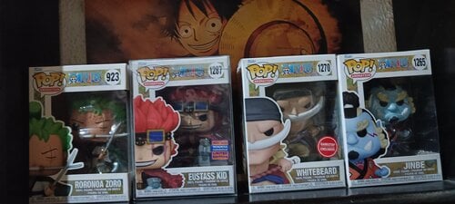 Περισσότερες πληροφορίες για "One piece Funko pop . Kid και whitebeard 90 η ολα μαζι 100"