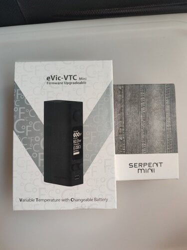 Περισσότερες πληροφορίες για "Evic vtc + Serpent mini"