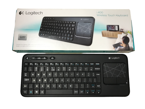 Περισσότερες πληροφορίες για "Logitech K400 Ασύρματο Πληκτρολόγιο με Touchpad Αγγλικό US Μαύρο"