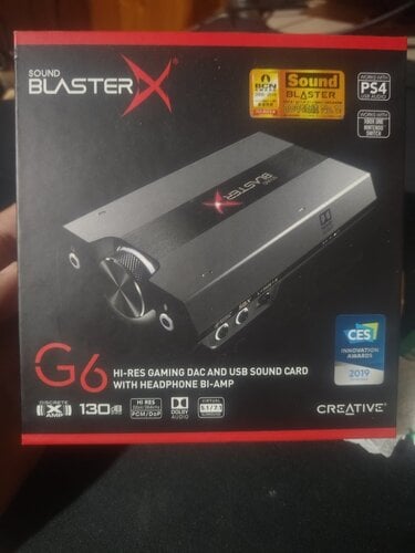 Περισσότερες πληροφορίες για "Creative Labs Sound BlasterX G6"