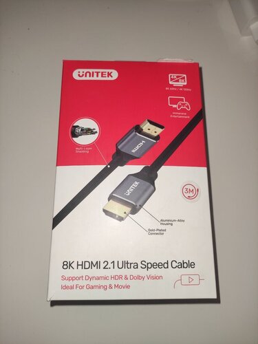 Περισσότερες πληροφορίες για "Unitek HDMI 2.1 Cable HDMI male - HDMI male 3m Μαύρο NEW"