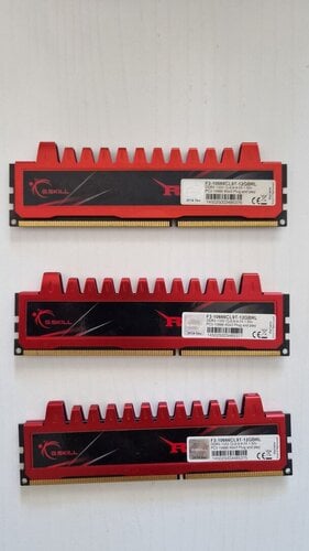 Περισσότερες πληροφορίες για "G.SKILL 12GB (3X4GB) DDR3 PC3-10666 1333MHZ RIPJAWS SERIES TRIPLE KIT"