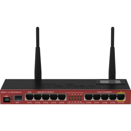 Περισσότερες πληροφορίες για "Mikrotik router RB2011UiAS-2HnD-IN"