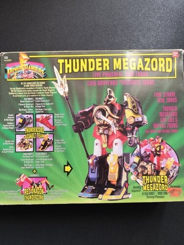 Περισσότερες πληροφορίες για "Bandai Mighty Morphin Power Rangers Thunder Megazord"