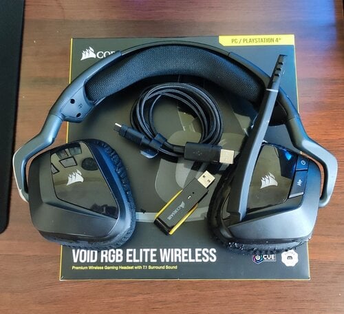 Περισσότερες πληροφορίες για "Corsair VOID RGB ELITE Wireless (Μαύρο/Ασύρματα Ακουστικά)"