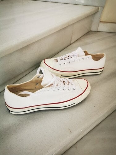 Περισσότερες πληροφορίες για "Converse chuck 70 white/beige limited"