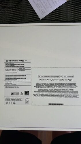 Περισσότερες πληροφορίες για "MacBook Air m2 256G 8RAM 13”"