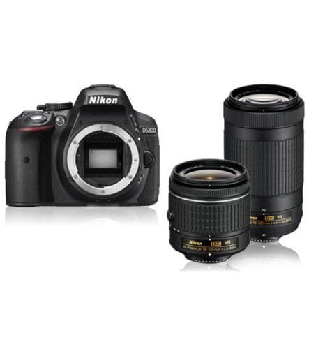 Περισσότερες πληροφορίες για "Nikon D5300 Kit (AF-P DX 18-55mm VR + AF-P DX 70-300mm VR) Black"