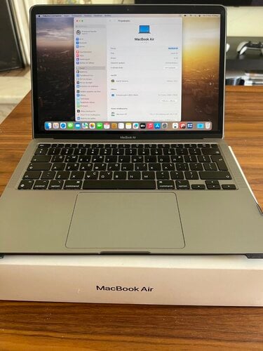 Περισσότερες πληροφορίες για "MacBook Air 13.3 2020 M1 chip"