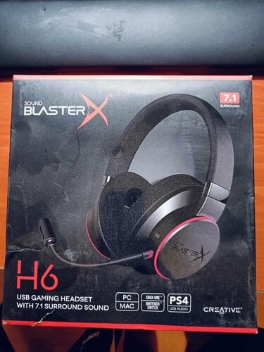 Περισσότερες πληροφορίες για "Creative Labs Sound BlasterX H6 (Μαύρο/Ενσύρματα) Καινούρια"