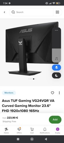 Περισσότερες πληροφορίες για "Πουλείτε asus οθόνη 24 ιντσών 165hz curved με 1ms αξίας 230€ σε τιμή 150€ την Θεσσαλονίκη"