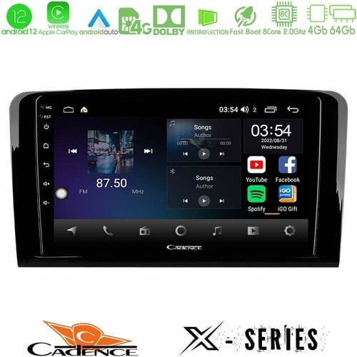 Περισσότερες πληροφορίες για "Cadence X Series Mercedes ML/GL Class 8core Android12 4+64GB Navigation Multimedia Tablet 9″"