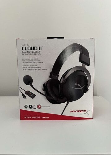 Περισσότερες πληροφορίες για "HyperX Cloud II Over Ear Gaming Headset (Black)"