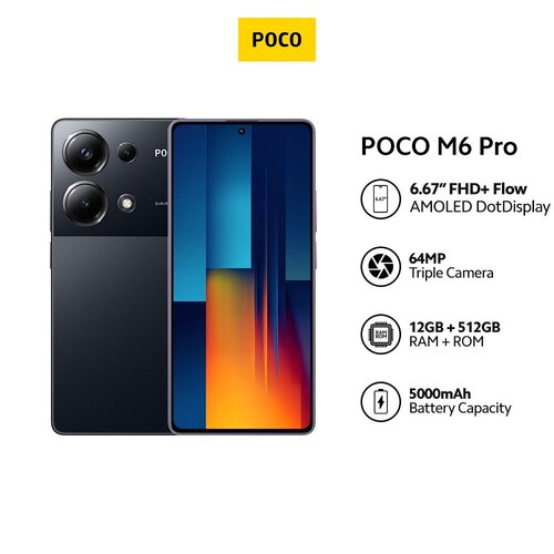 Περισσότερες πληροφορίες για "Xiaomi POCO M6 Pro (Μαύρο/512 GB)"