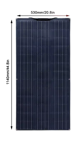 Περισσότερες πληροφορίες για "Flexible Solar Panel 140W"