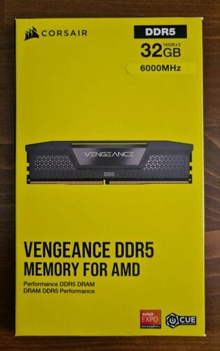 Περισσότερες πληροφορίες για "Corsair Vengeance 32GB (2x16GB) DDR5 DRAM 6000MT/s C36 AMD EXPO Memory Kit (CMK32GX5M2D6000Z36)"