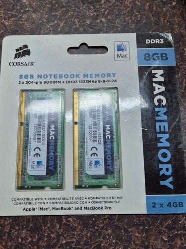 Περισσότερες πληροφορίες για "RAM CORSAIR CMSA8GX3M2A1333C9 MAC MEMORY 8GB (2X4GB) SO-DIMM DDR3 1333MHZ PC3-10666 DUAL KIT"