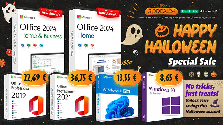 Κορυφαίο Halloween Software Sale: Αποκτήστε Lifetime Office 2021 με 29.11€/PC. Καμία Φάρσα!