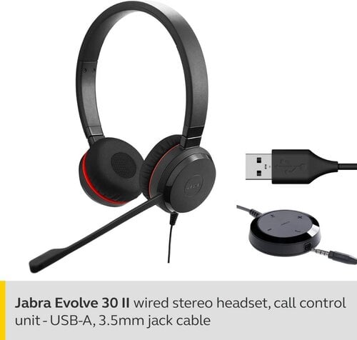 Περισσότερες πληροφορίες για "Jabra Evolve 30 II Wired Headset, Stereo (Αχρησιμοποίητα στη συσκευασία τους)"