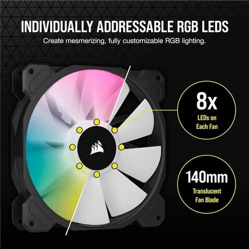 Περισσότερες πληροφορίες για "Corsair SP140 RGB ELITE (14cm/Μαύρο)"