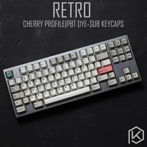 Περισσότερες πληροφορίες για "9009 colorway 169 Cherry profile Dye Sub Keycap Set thick PBT"