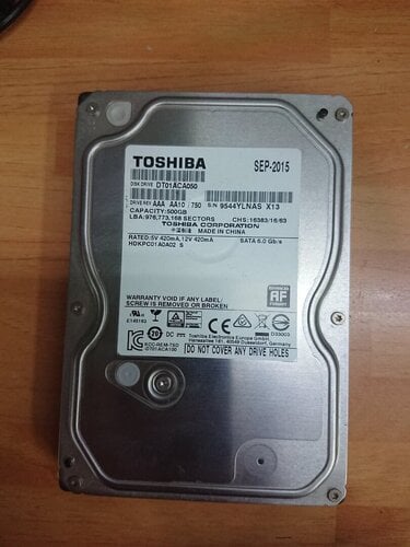 Περισσότερες πληροφορίες για "3x Toshiba 500GB SATA 3.5""