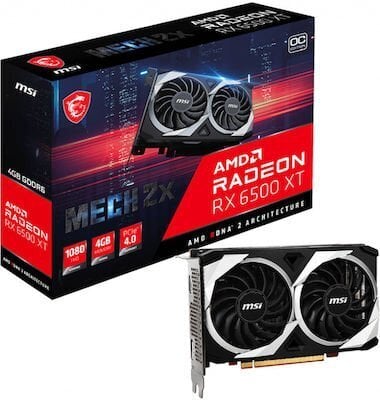 Περισσότερες πληροφορίες για "MSI RADEON RX 6500 XT MECH 2X 4G OC"