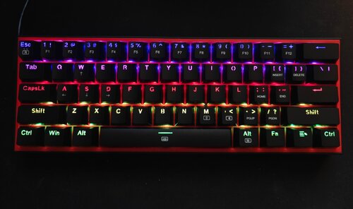 Περισσότερες πληροφορίες για "Redragon K617 FIZZ Gaming Mechanical Keyboard 60% with Custom Red switches and RGB lighting"