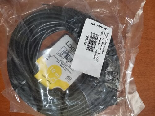 Περισσότερες πληροφορίες για "Logilink Audio Cable RCA/M to RCA/ 10 m, Black"