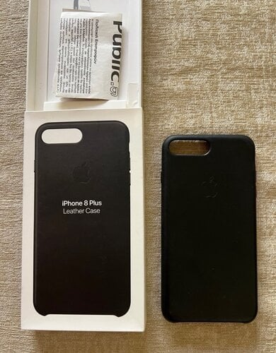 Περισσότερες πληροφορίες για "iPhone 8 Plus leather case black"