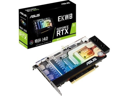 Περισσότερες πληροφορίες για "ASUS EKWB NVIDIA GeForce RTX 3070 8GB watercooled"