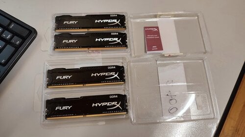 Περισσότερες πληροφορίες για "Μνήμες Kingston Fury HyperX  DDR4 4x4 GB στα 2400"