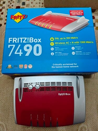 Περισσότερες πληροφορίες για "AVM FRITZ!Box 7490"