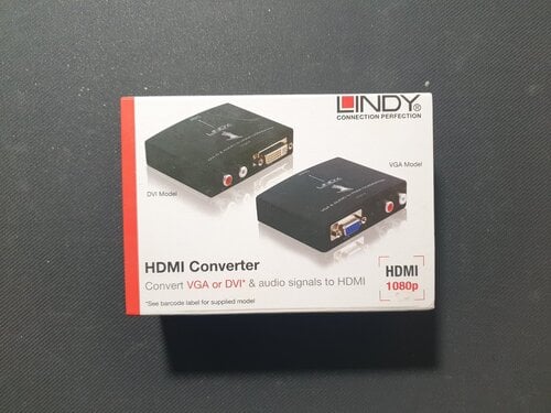 Περισσότερες πληροφορίες για "Lindy VGA & Audio to HDMI Converter (Μετατροπέας σήματος από VGA σε HDMI)"