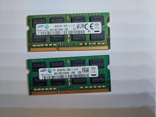 Περισσότερες πληροφορίες για "8GB (2x4) RAM DDR3 Sodimm PC3L-12800S και PC3-12800S για Laptop"