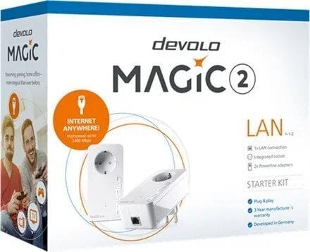 Περισσότερες πληροφορίες για "Devolo Magic 2 LAN 1-1 Powerline Διπλού Kit για Ενσύρματη Σύνδεση με Passthrough"