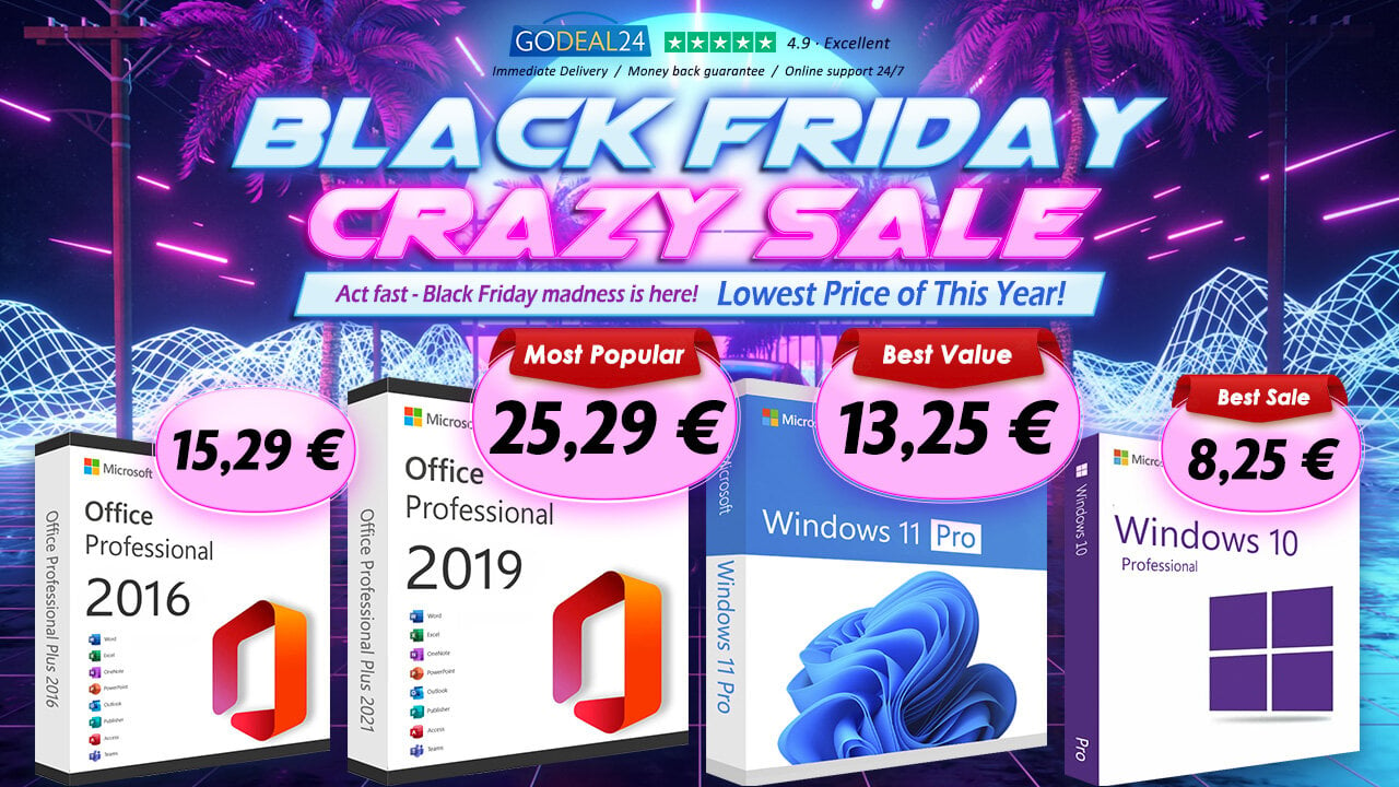 To Black Friday Microsoft Sale ξεκινά: Μεγάλη εξοικονόμηση με το Office Pro στα 15.29€!