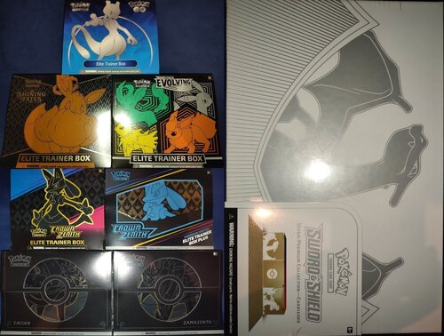 Περισσότερες πληροφορίες για "Pokemon TCG - Sword & Shield: Elite Trainer Boxes (Plus) & Ultra-Premium Collection Charizard/151"