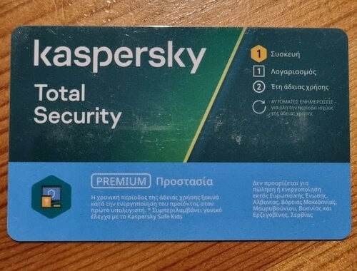 Περισσότερες πληροφορίες για "Kaspersky Antivirus Total Security Premium - Original"