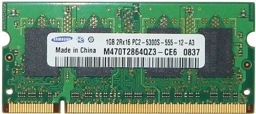 Περισσότερες πληροφορίες για "Μνήμη RAM DDR2 1GB 2Rx16 PC2-5300S"